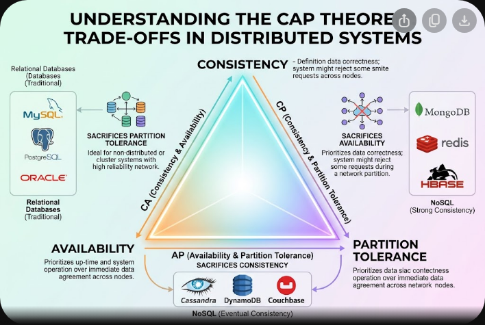 System Design Interview Prep: The Step-by-Step <span class="sr-year">2026</span> Framework 2 Visual representation of the CAP Theorem balancing Consistency, Availability, and Partition Tolerance