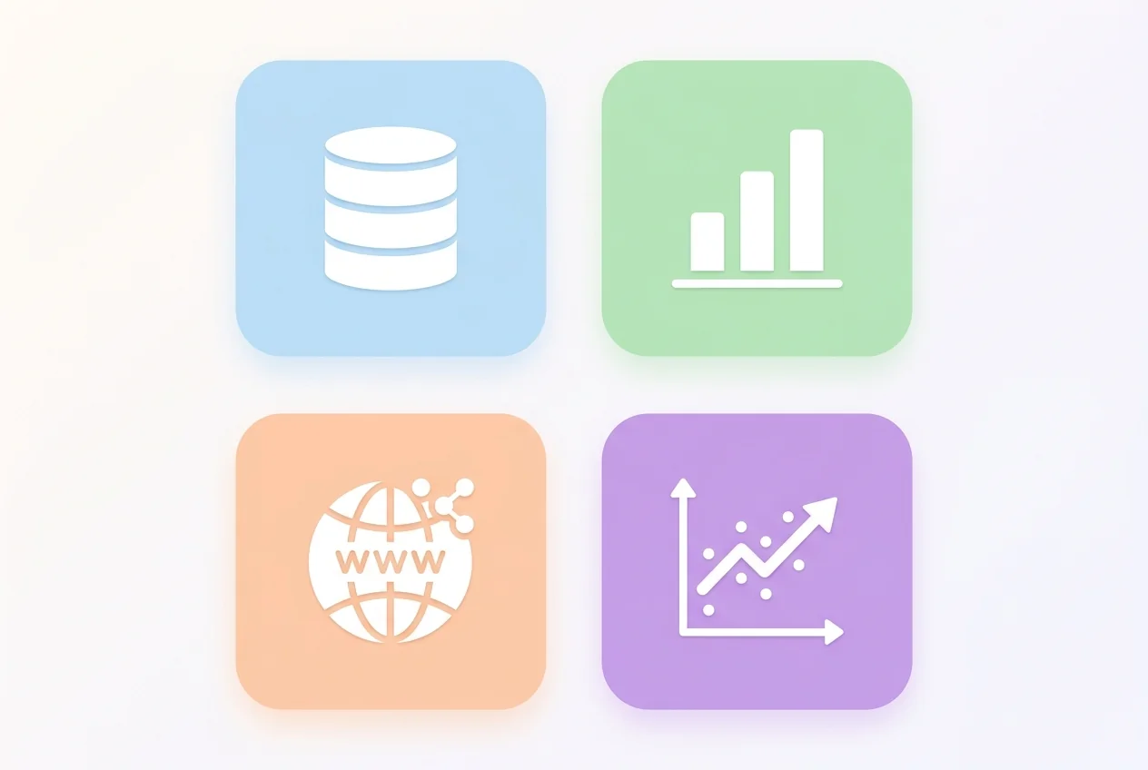 5 Beginner Data Analyst Portfolio Projects That Will Get You Hired (Free Datasets) 1 Data Analyst Portfolio Projects - 5 High-Impact Data Analyst Portfolio Project Types Grid